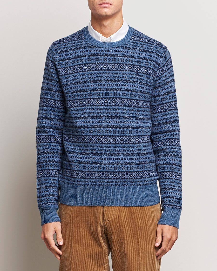 Heren | Truien | Polo Ralph Lauren | Wool/Cashmere Fairisle Sweater Navy
