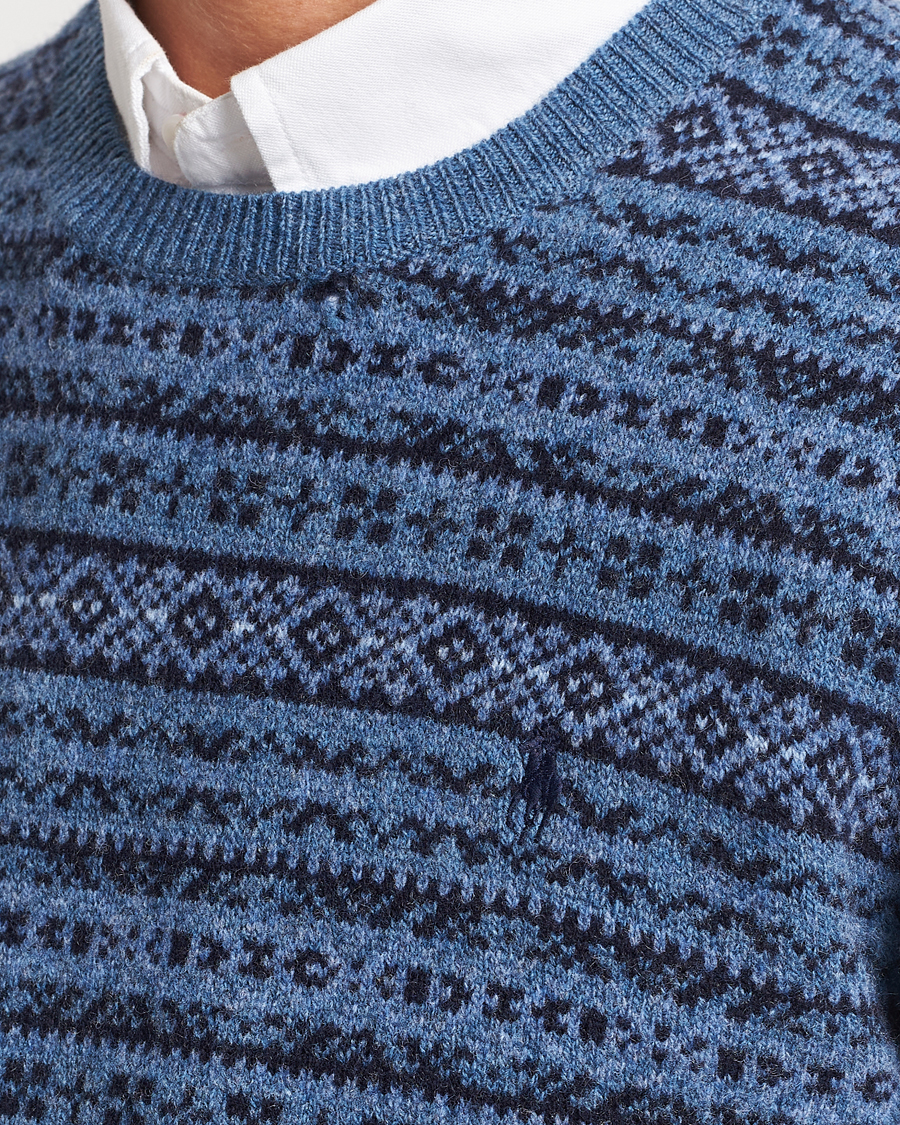 Heren | Truien | Polo Ralph Lauren | Wool/Cashmere Fairisle Sweater Navy