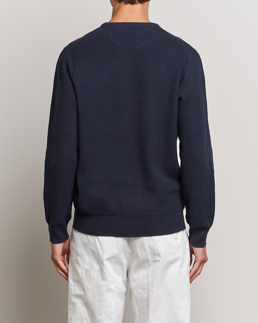 Heren | Truien | Polo Ralph Lauren | Textured Cotton Crew Neck Sweater Navy Heather