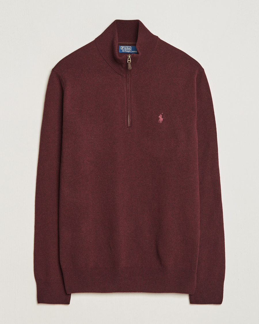 Heren | Truien | Polo Ralph Lauren | Merino Half-Zip Sweater Aged Wine Heather
