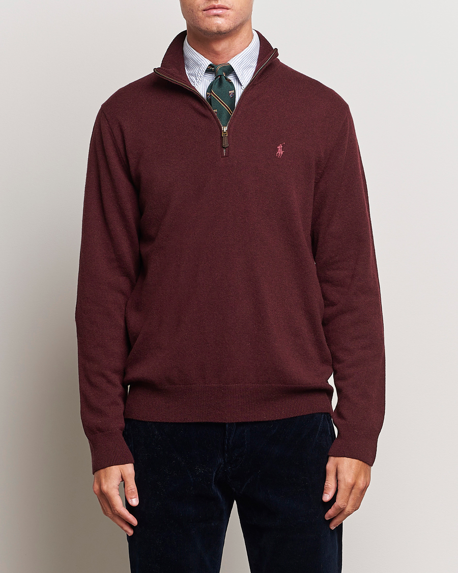 Heren | Truien | Polo Ralph Lauren | Merino Half-Zip Sweater Aged Wine Heather