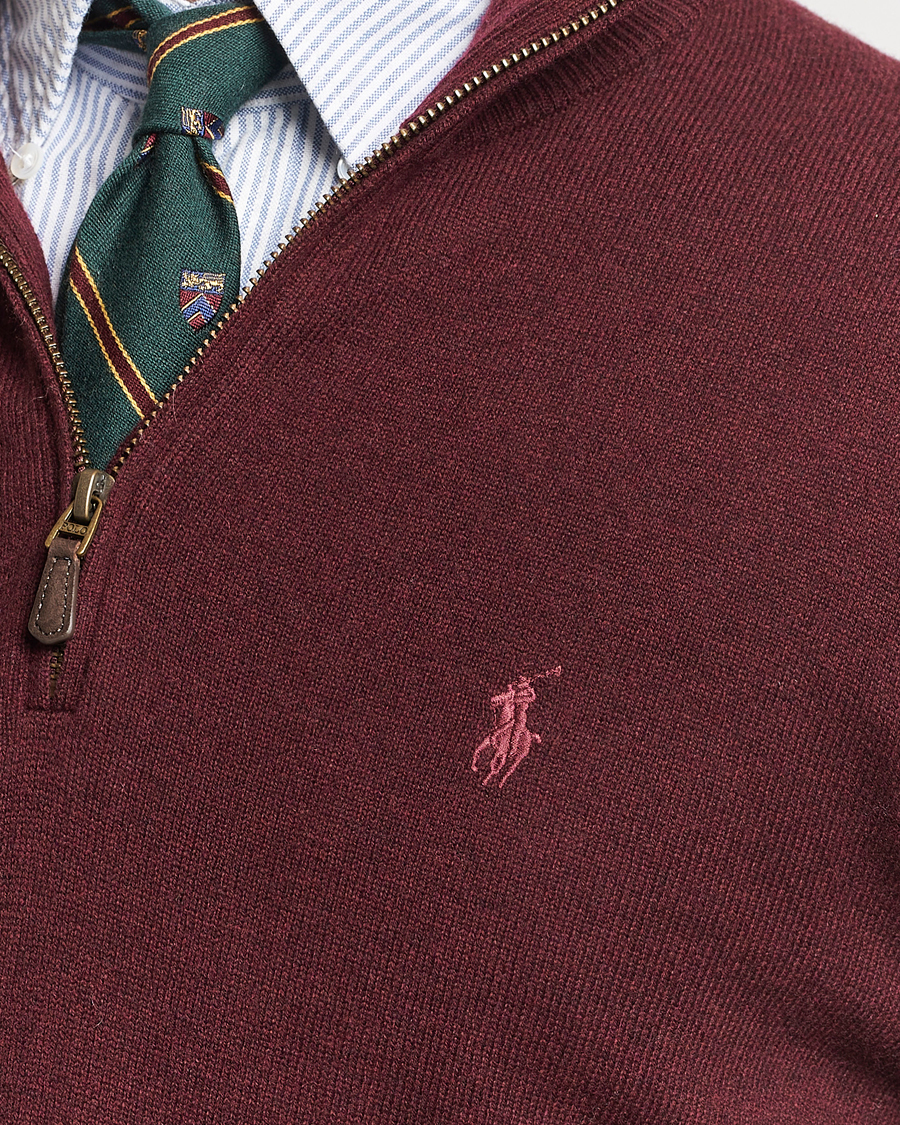 Heren | Truien | Polo Ralph Lauren | Merino Half-Zip Sweater Aged Wine Heather
