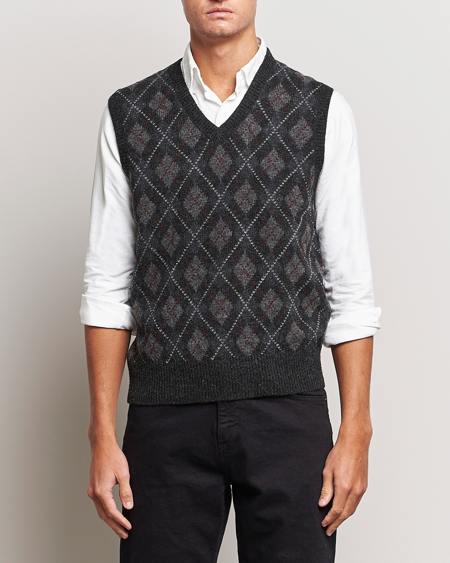 Heren | Truien | Polo Ralph Lauren | Wool Argyle Slipover Charcoal