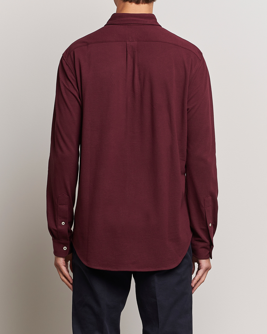 Heren | Overhemden | Polo Ralph Lauren | Slim Fit Featherweight Mesh Shirt Harvard Wine