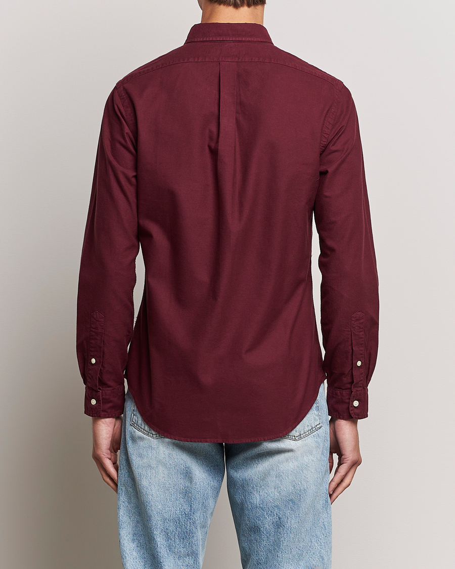 Heren | Overhemden | Polo Ralph Lauren | Slim Fit Garment Dyed Oxford Harvard Wine