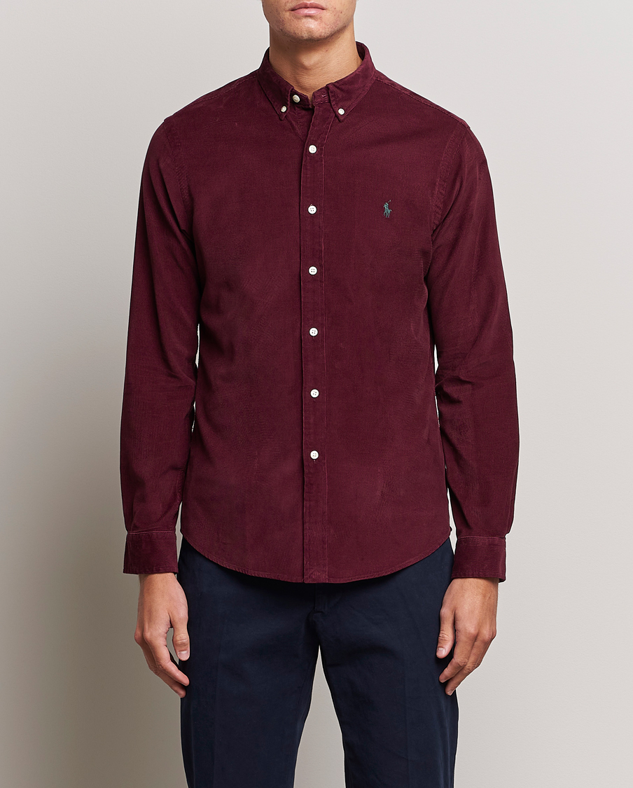 Heren | Overhemden | Polo Ralph Lauren | Slim Fit Corduroy Shirt Harvard Wine