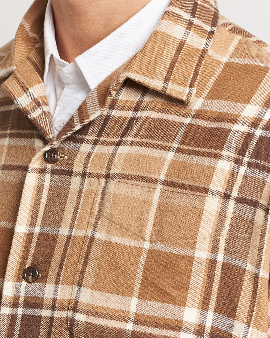 Heren | Overhemden | Polo Ralph Lauren | Brushed Flannel Checked Shirt Khaki/Brown