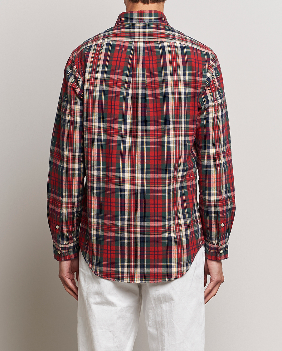 Heren | Overhemden | Polo Ralph Lauren | Custom Fit Checked Oxford Shirt Red/Green