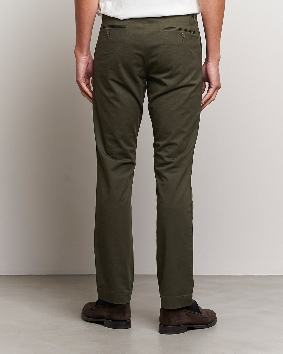 Heren | Broeken | Polo Ralph Lauren | Slim Fit Stretch Chinos Oil Cloth Green