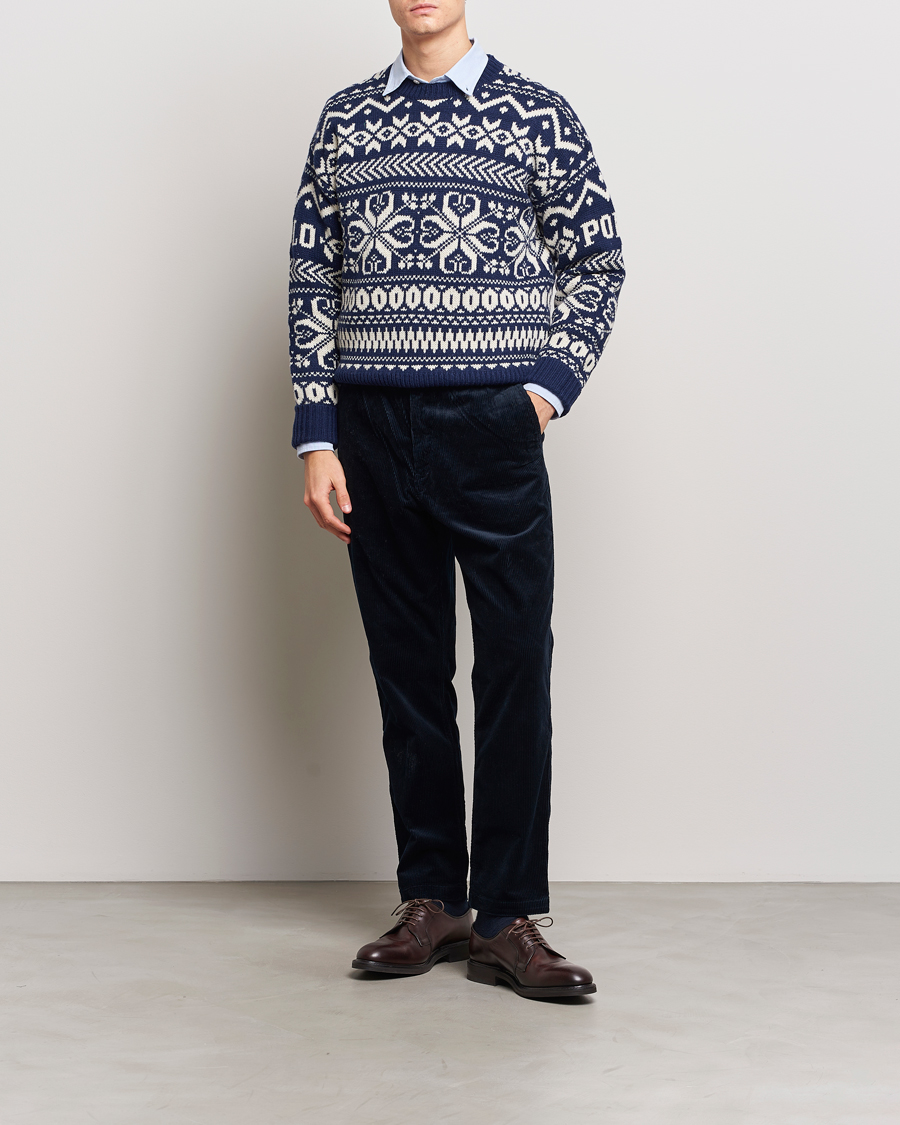 Heren | Broeken | Polo Ralph Lauren | Prepster Corduroy Drawstring Pants Aviator Navy