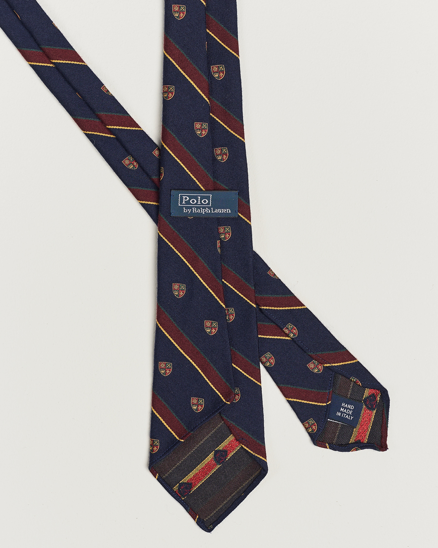 Heren | Polo Ralph Lauren Vintage Club Striped Tie Navy | Polo Ralph Lauren | Vintage Club Striped Tie Navy