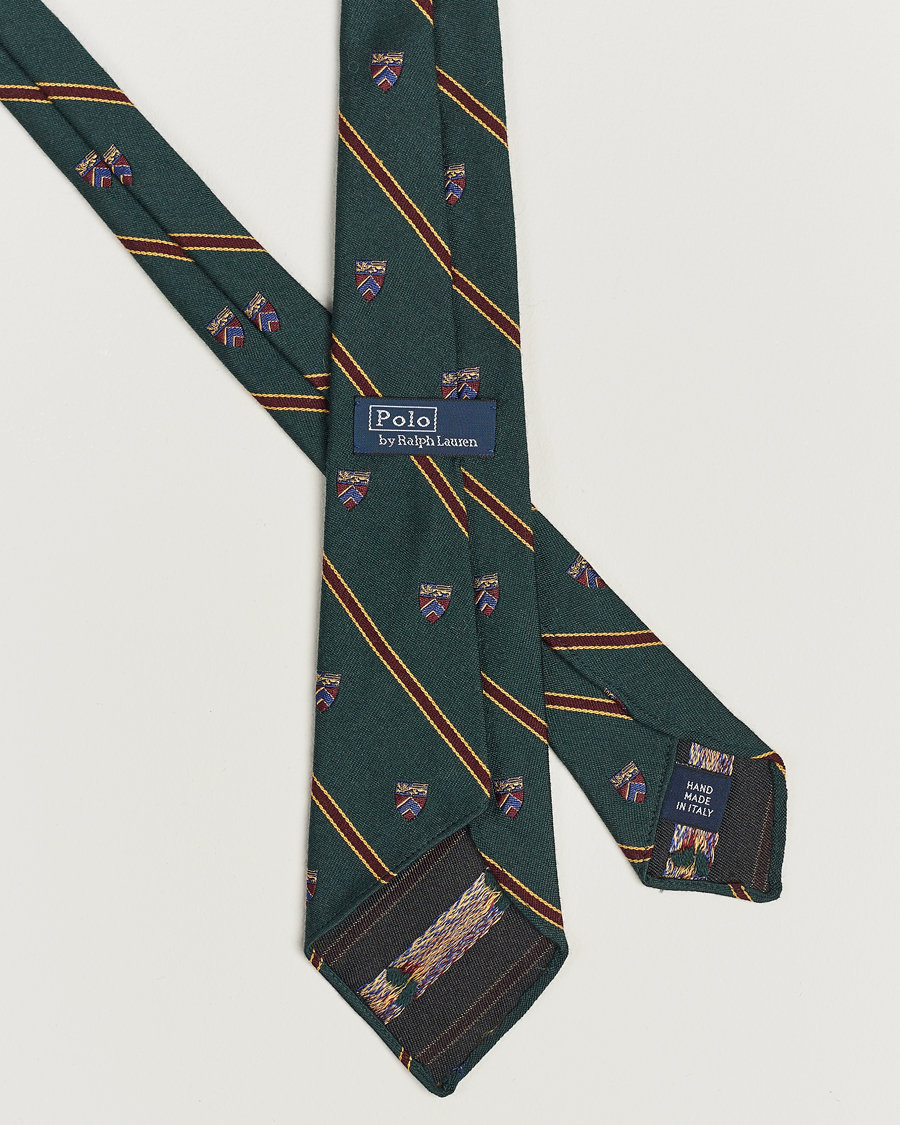 Heren | Polo Ralph Lauren Vintage Club Striped Tie Green | Polo Ralph Lauren | Vintage Club Striped Tie Green