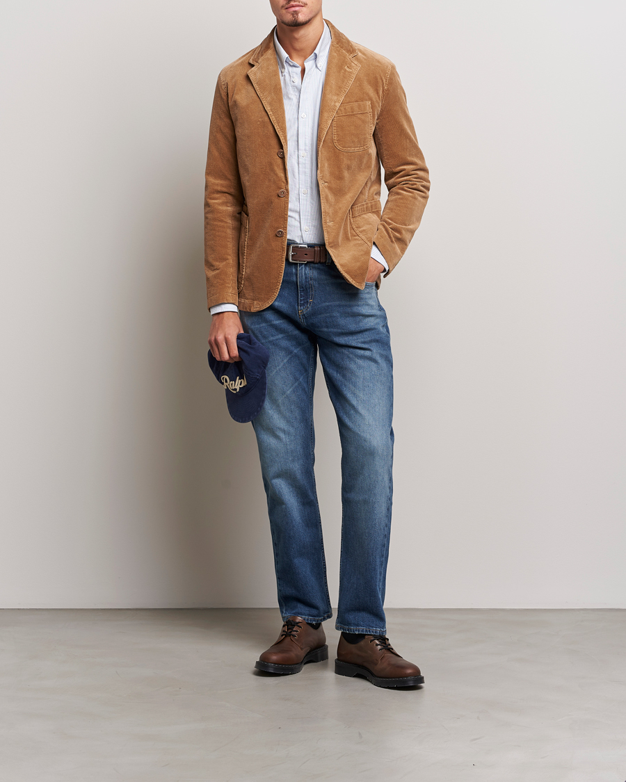 Heren | Blazers | Polo Ralph Lauren | Corduroy Stretch Blazer Rustic Tan