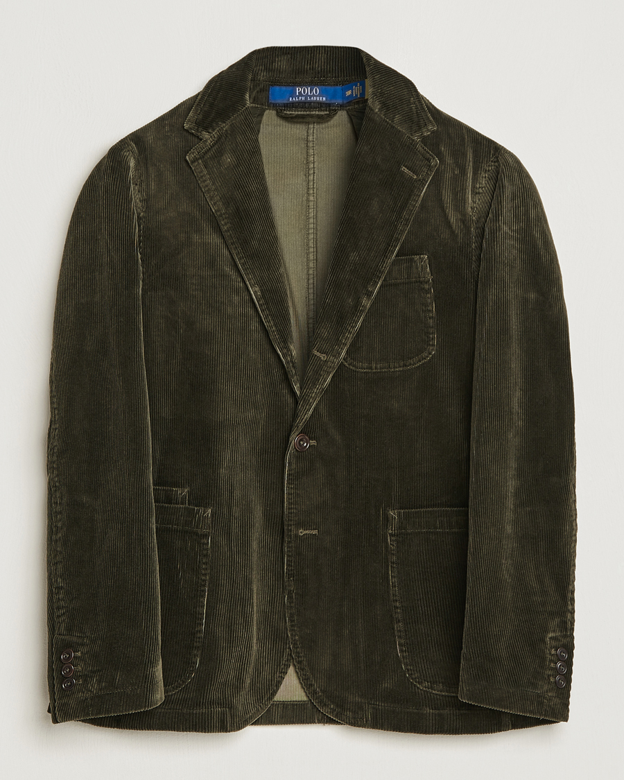 Heren | Blazers | Polo Ralph Lauren | Corduroy Stretch Blazer Oil Cloth Green