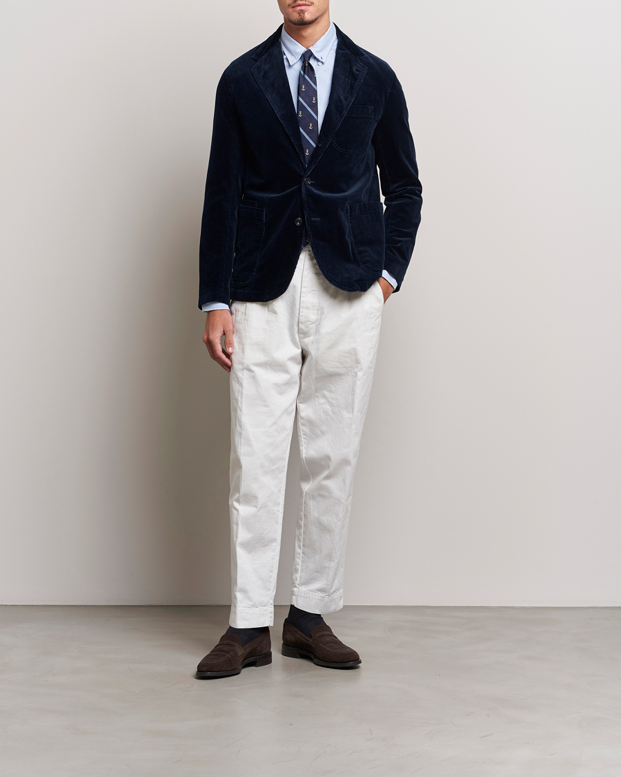 Heren | Blazers | Polo Ralph Lauren | Corduroy Stretch Blazer Aviator Navy