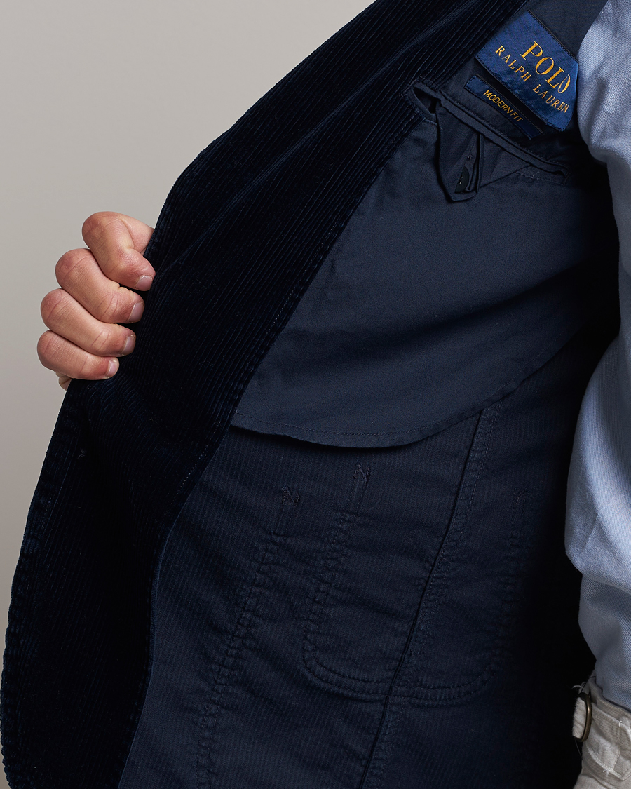 Heren | Blazers | Polo Ralph Lauren | Corduroy Stretch Blazer Aviator Navy