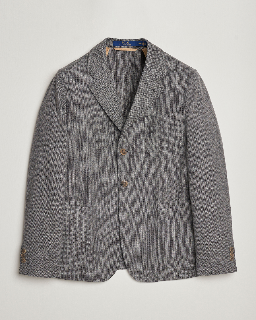 Heren | Blazers | Polo Ralph Lauren | Classic Herringbone Sportcoat Black/Cream