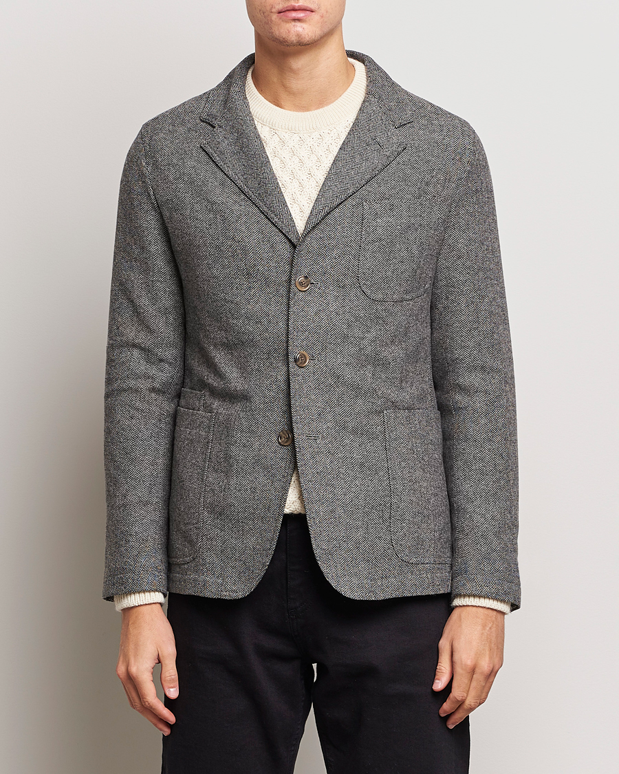 Heren | Smart casual | Polo Ralph Lauren | Classic Herringbone Sportcoat Black/Cream