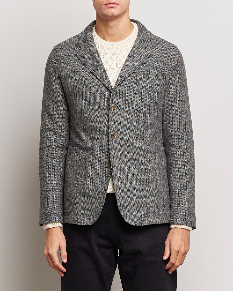 Heren | Sale -30% | Polo Ralph Lauren | Classic Herringbone Sportcoat Black/Cream