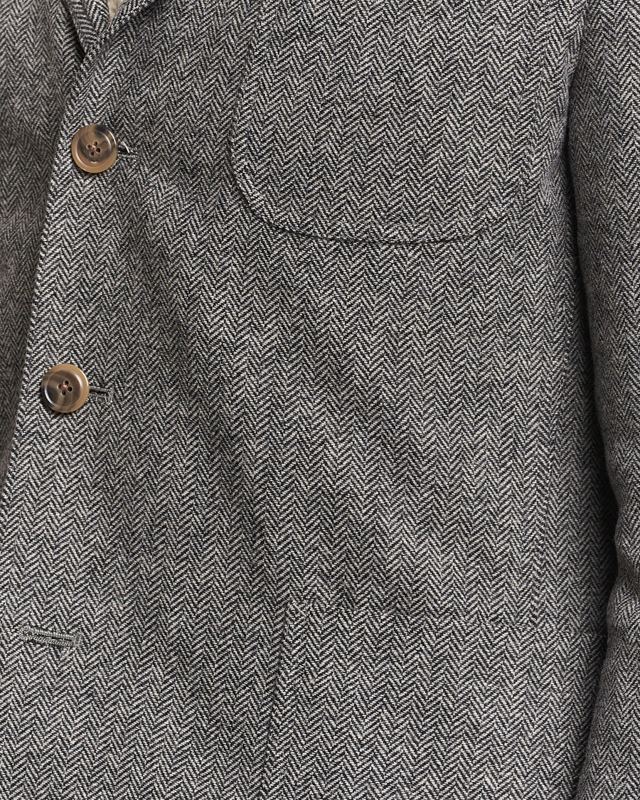 Heren | Blazers | Polo Ralph Lauren | Classic Herringbone Sportcoat Black/Cream