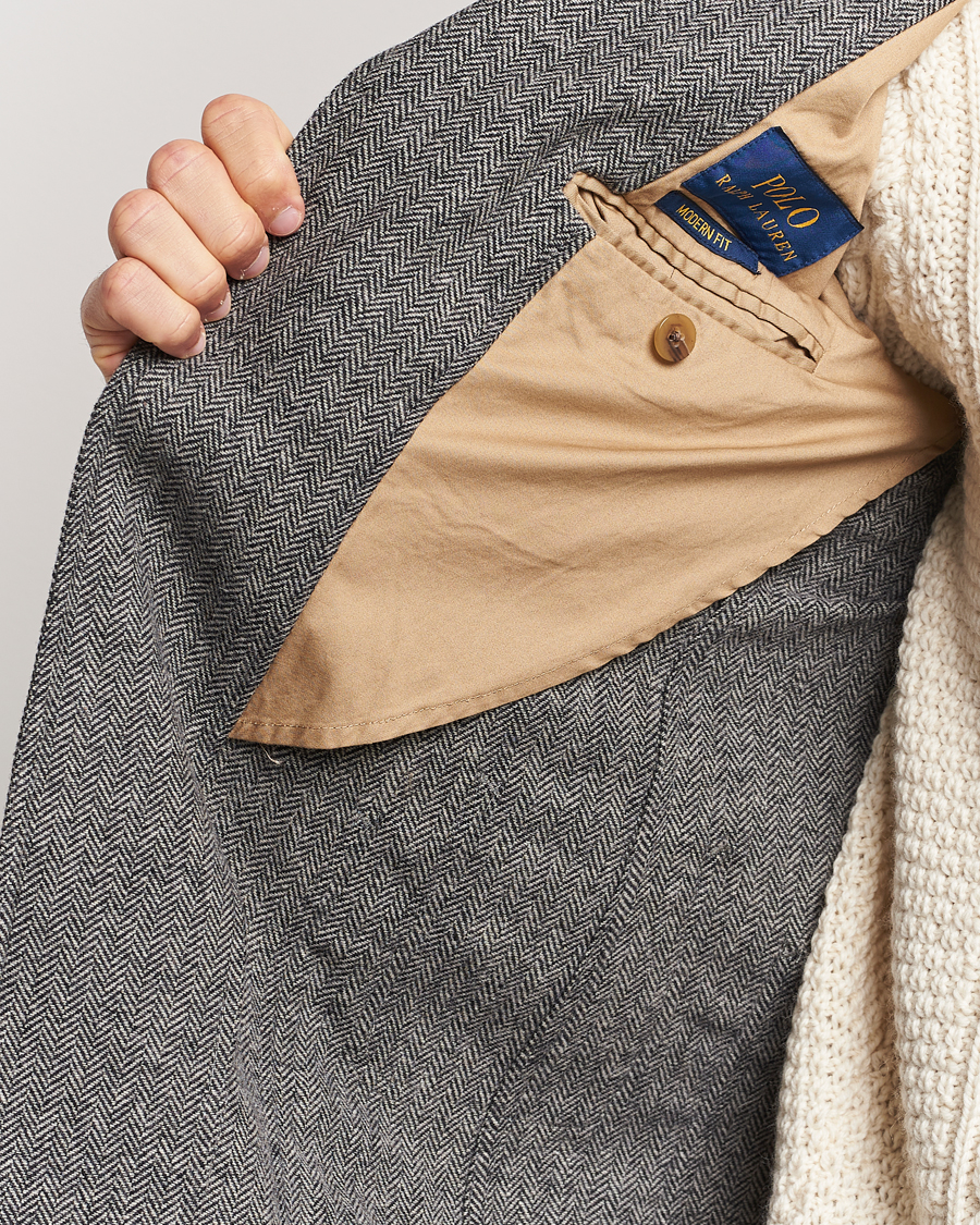 Heren | Blazers | Polo Ralph Lauren | Classic Herringbone Sportcoat Black/Cream