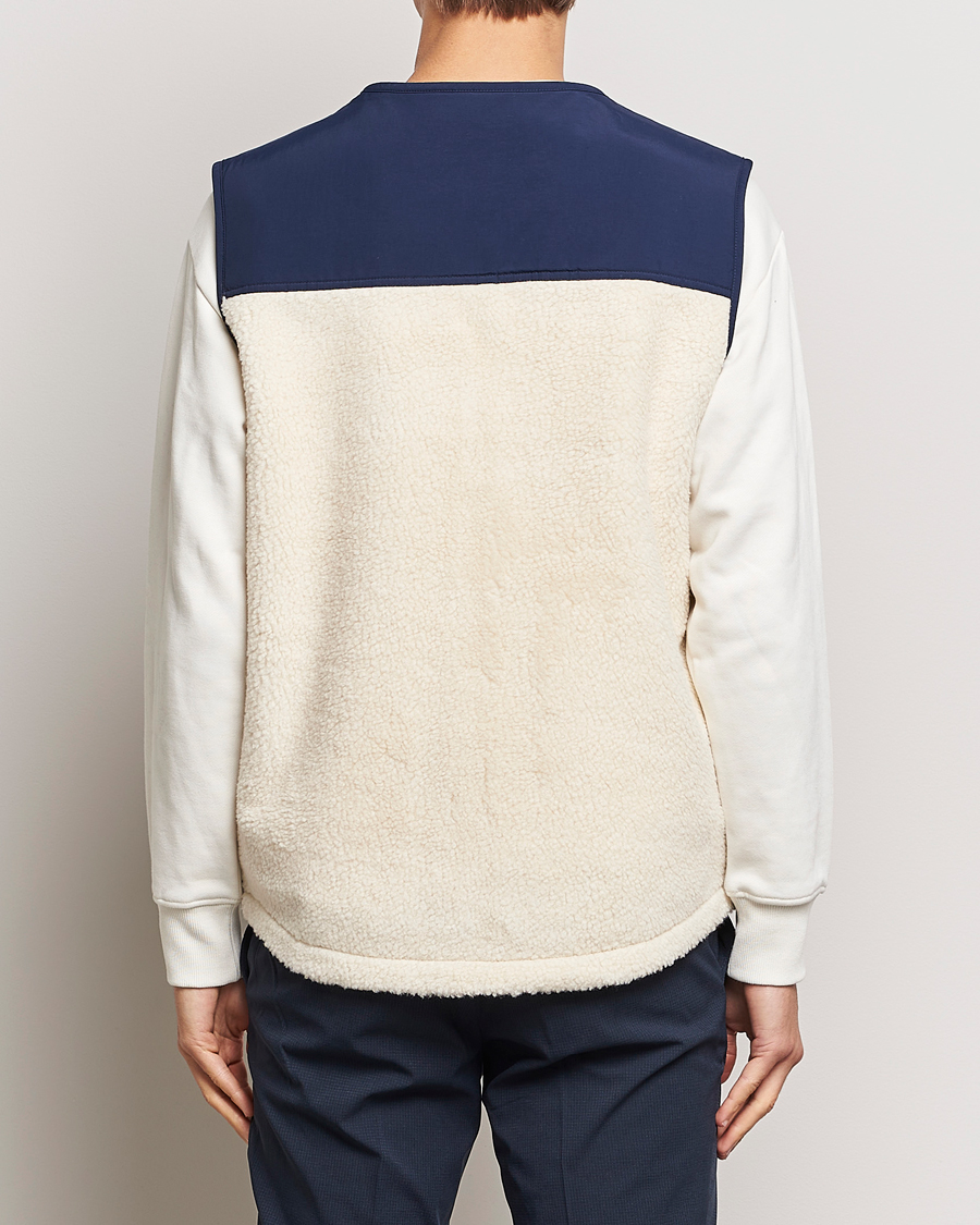 Heren | Jassen | Polo Ralph Lauren | Gilet Pile Vest Winter Cream/Newport Navy