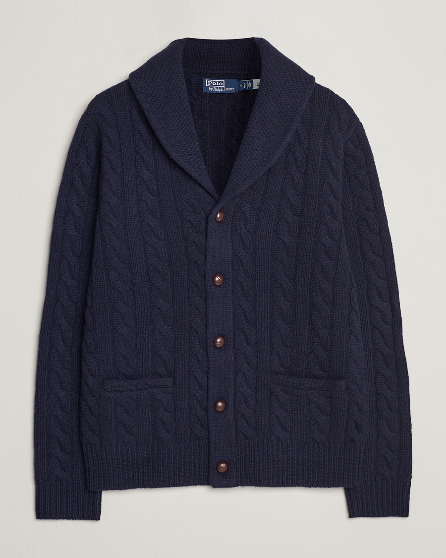 Heren | Truien | Polo Ralph Lauren | Wool Cable Cardigan Hunter Navy
