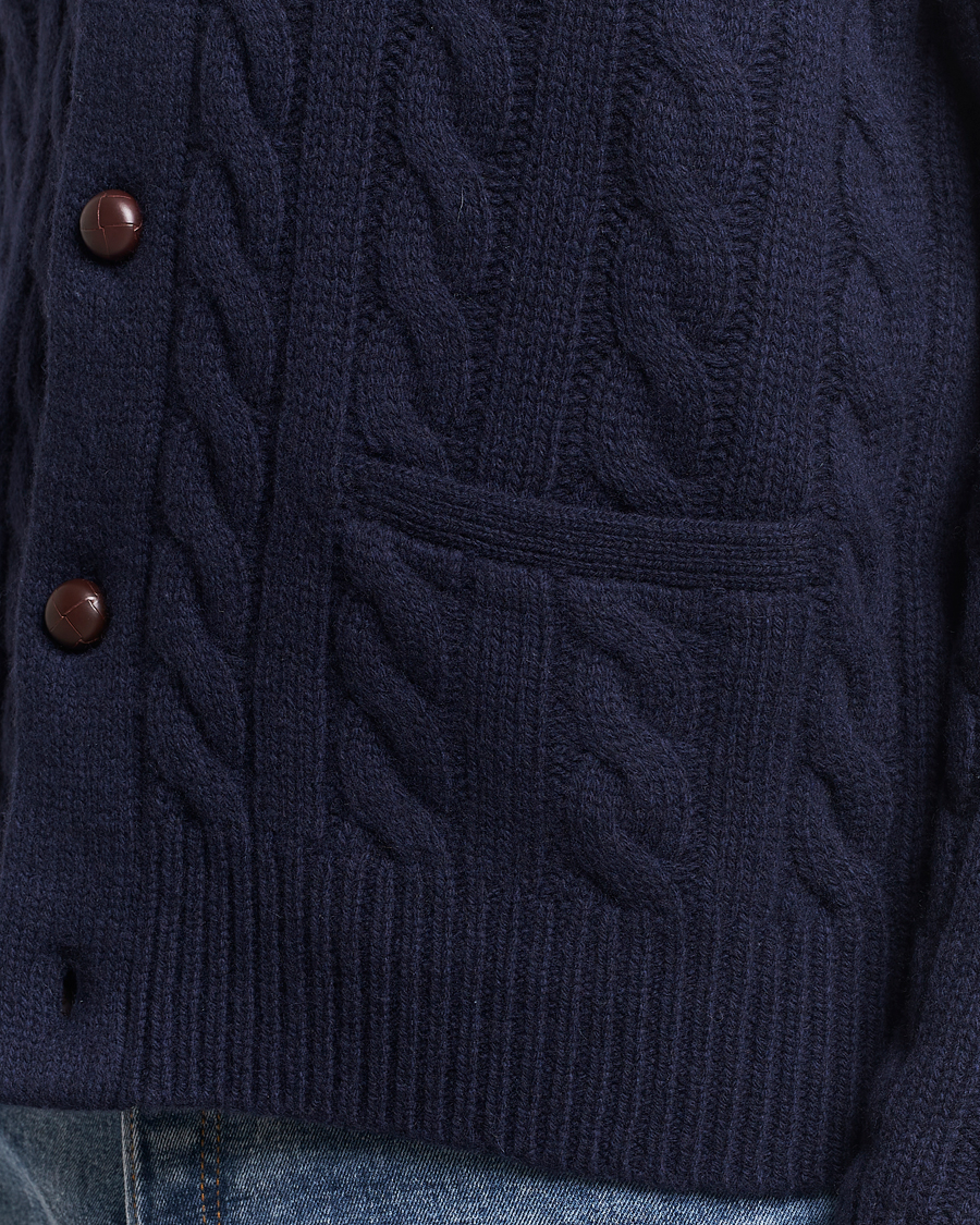Heren | Truien | Polo Ralph Lauren | Wool Cable Cardigan Hunter Navy