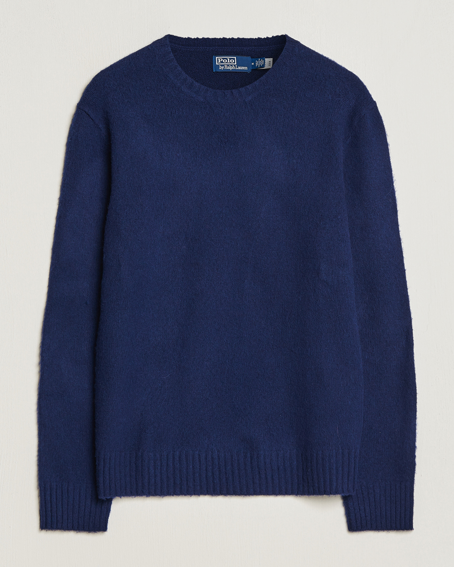 Heren | Truien | Polo Ralph Lauren | Wool/Cashmere Patch Crew Neck Bright Navy