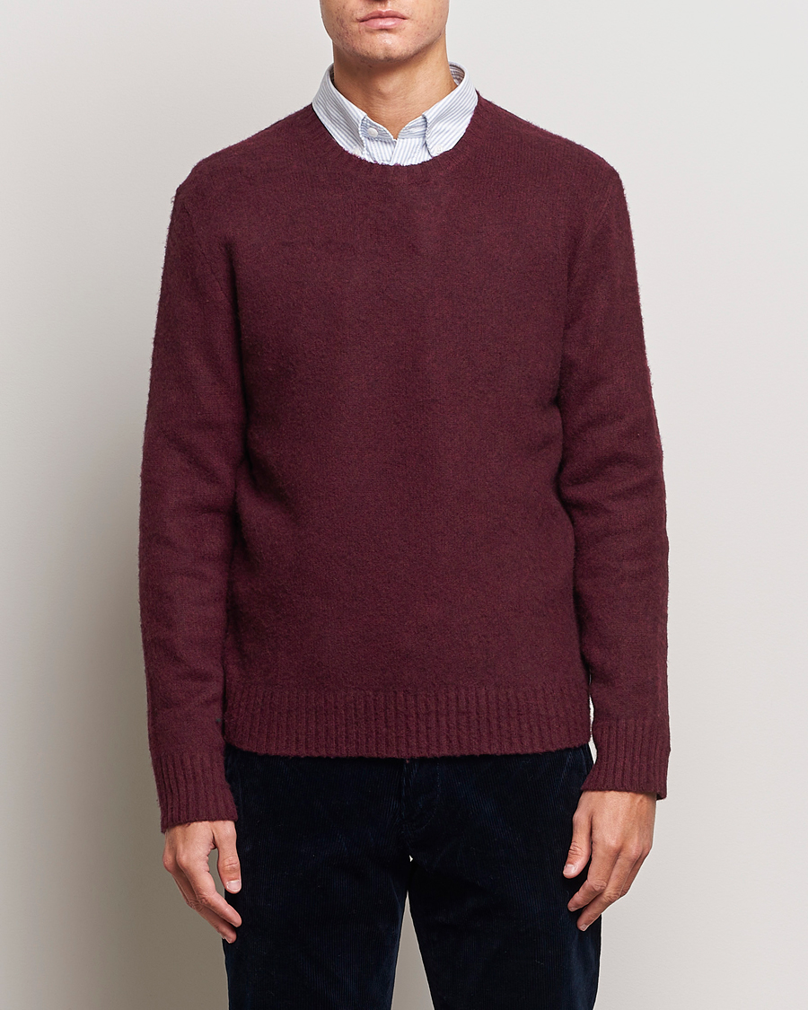 Heren | Truien | Polo Ralph Lauren | Wool/Cashmere Patch Crew Neck Wine Heather