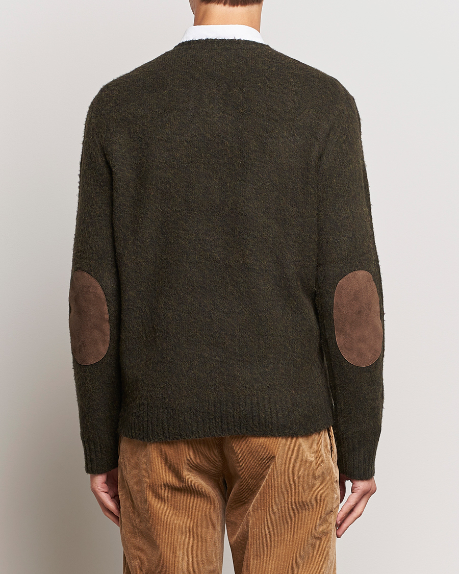 Heren | Truien | Polo Ralph Lauren | Wool/Cashmere Patch Crew Neck Dark Olive Heather