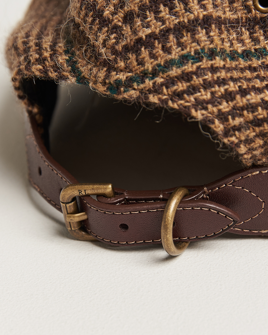 Heren | Polo Ralph Lauren Glenplaid Overcheck Cap Camel | Polo Ralph Lauren | Glenplaid Overcheck Cap Camel
