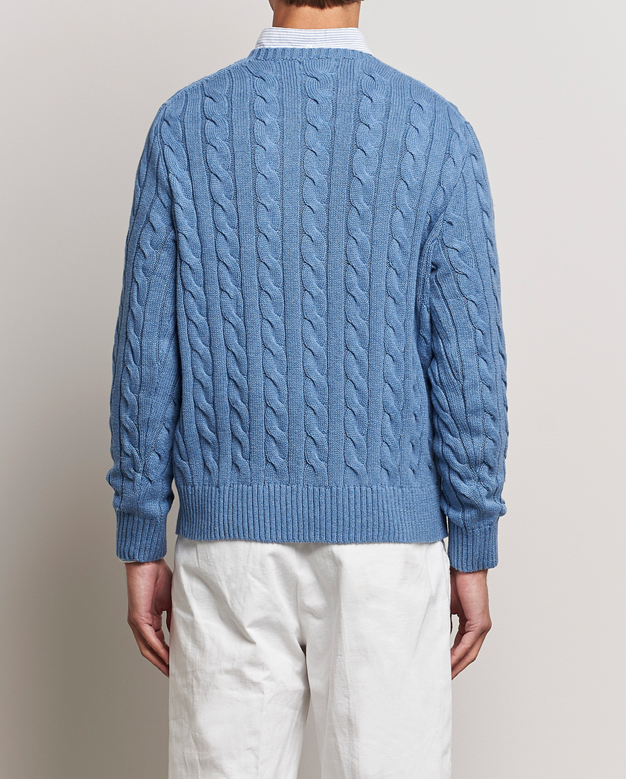 Heren | Truien | Polo Ralph Lauren | Cotton Cable Pullover Sky Blue Heather