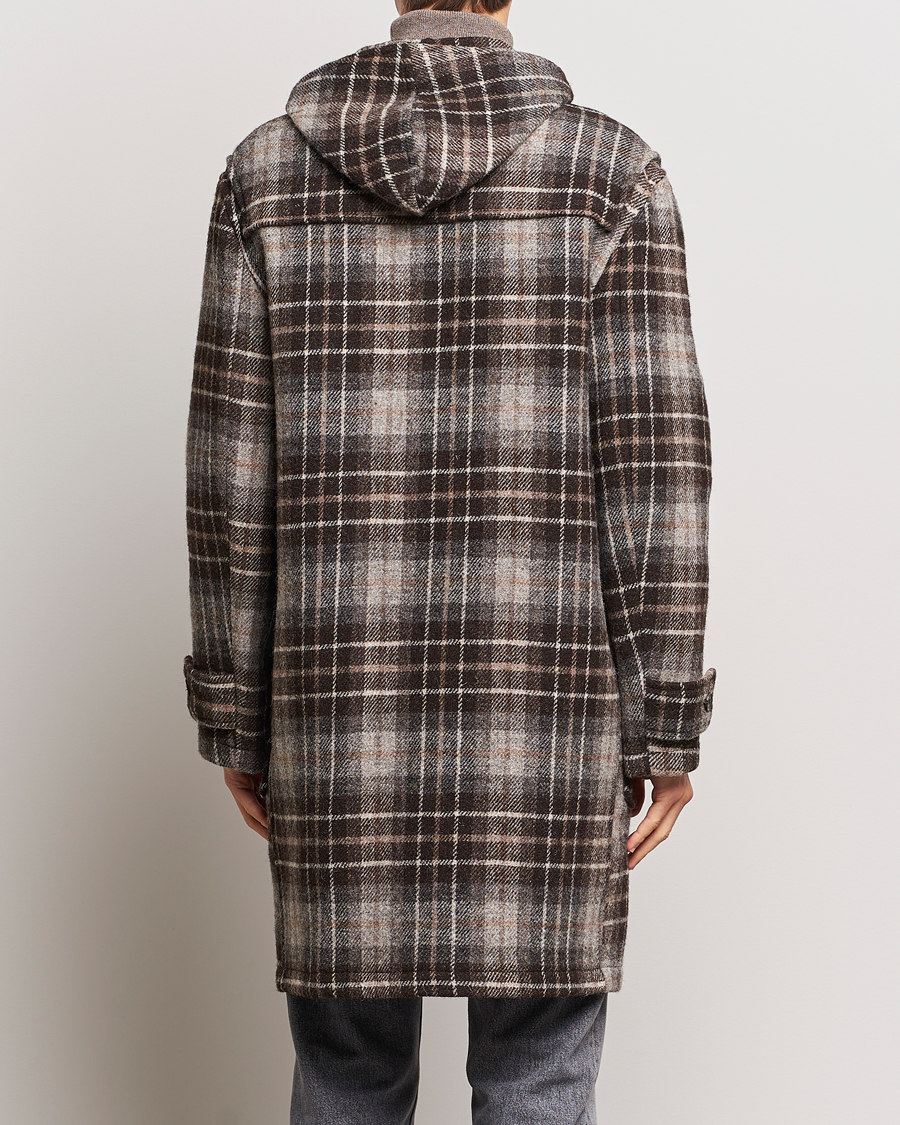 Heren | Jassen | Gloverall | De Bonne Facutre Wool Duffle Coat Black/Grey