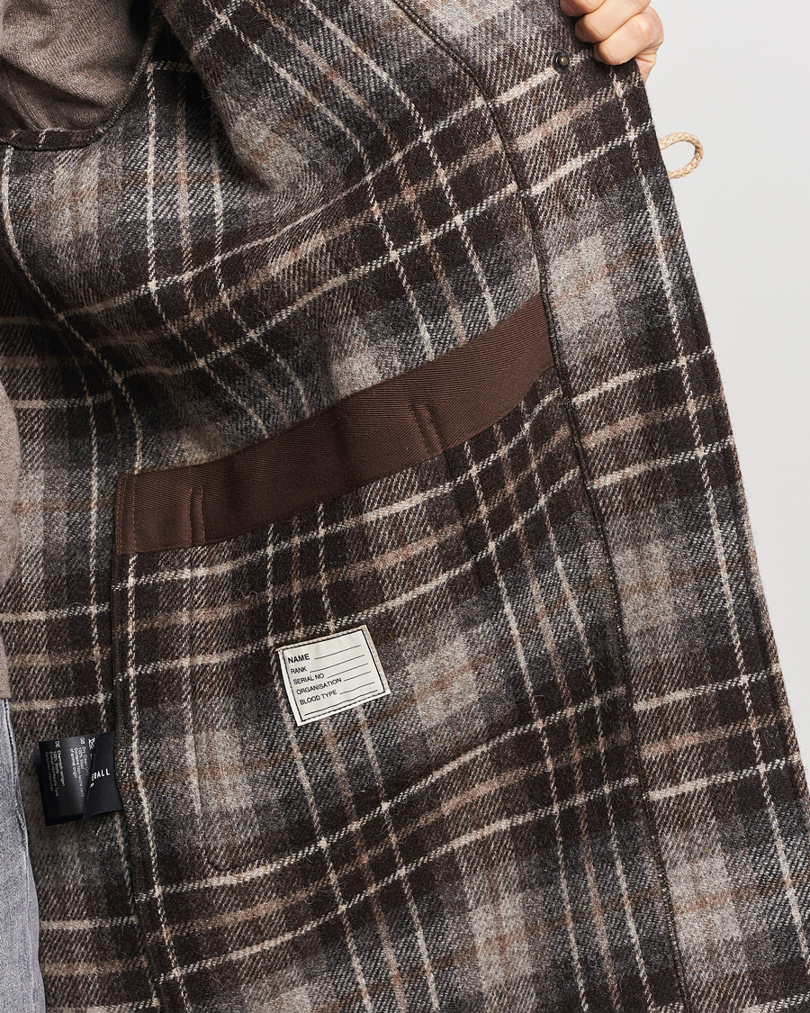 Heren | Jassen | Gloverall | De Bonne Facutre Wool Duffle Coat Black/Grey
