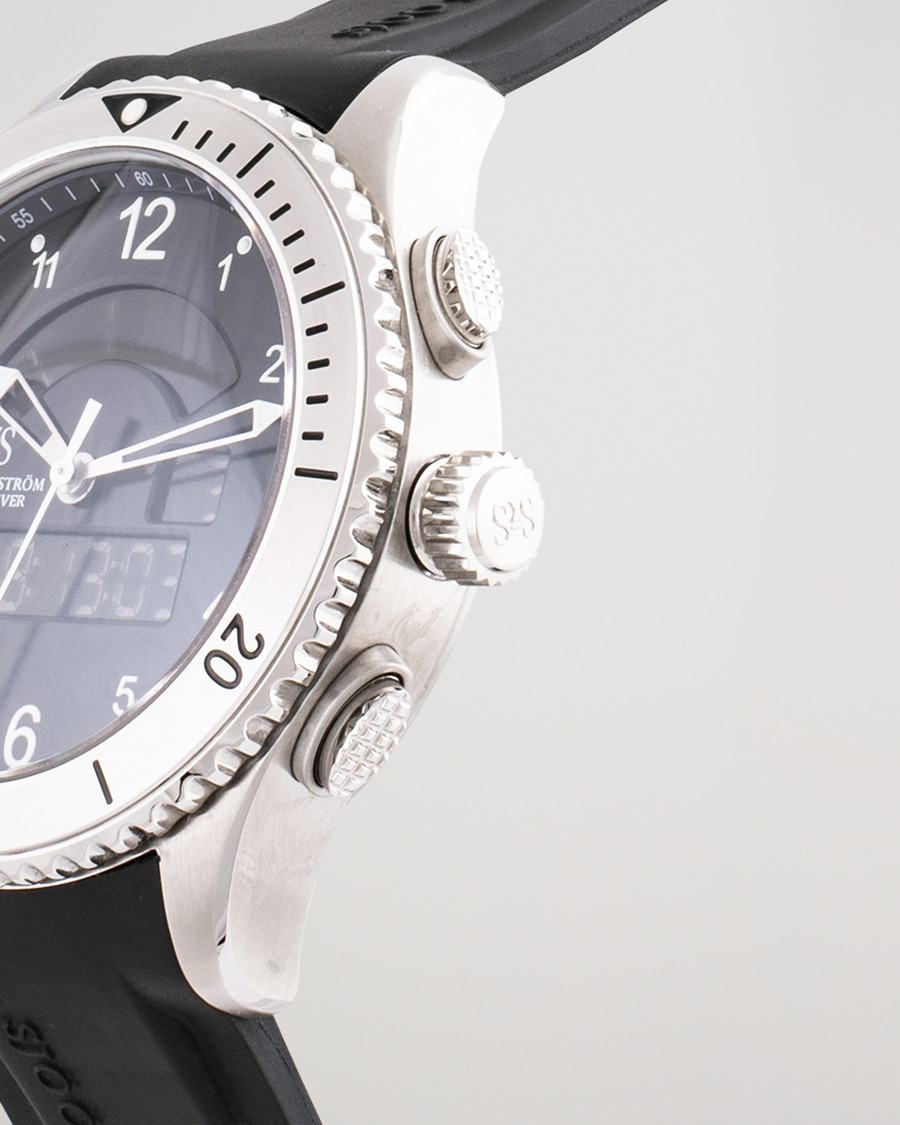 Heren | Sjöö Sandström Pre-Owned UTC Skydiver 017401 Steel Black | Sjöö Sandström Pre-Owned | UTC Skydiver 017401 Steel Black