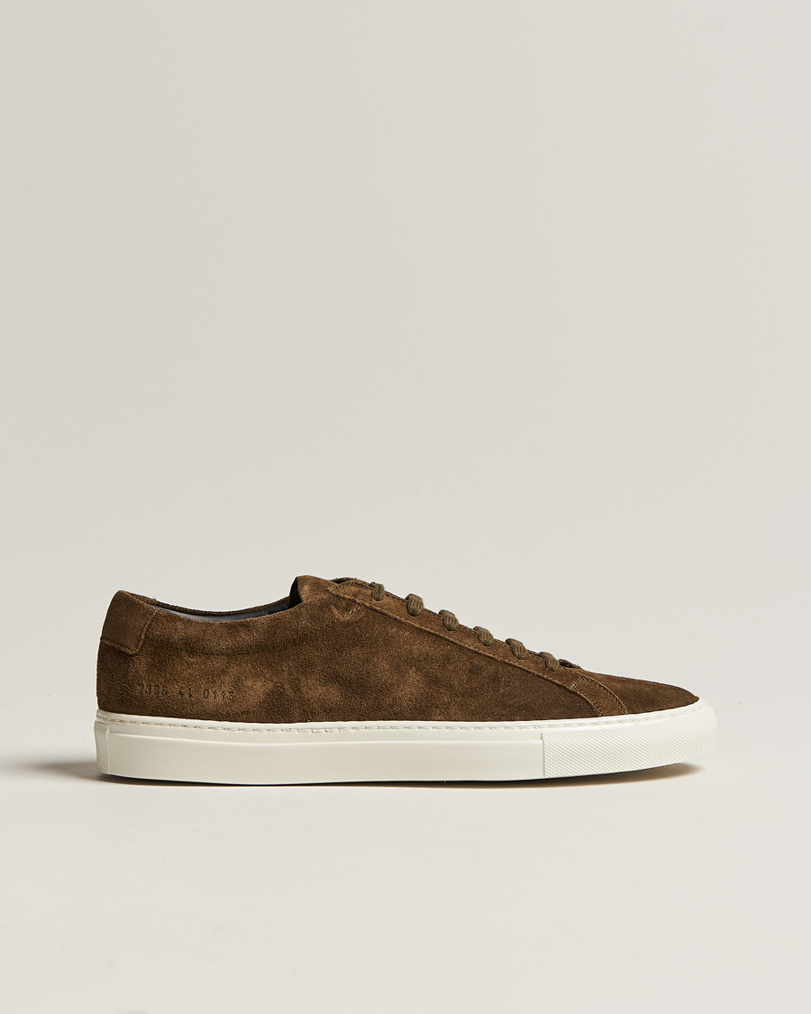Heren | Common Projects | Common Projects | Original Achilles Suede Sneaker Tobacco