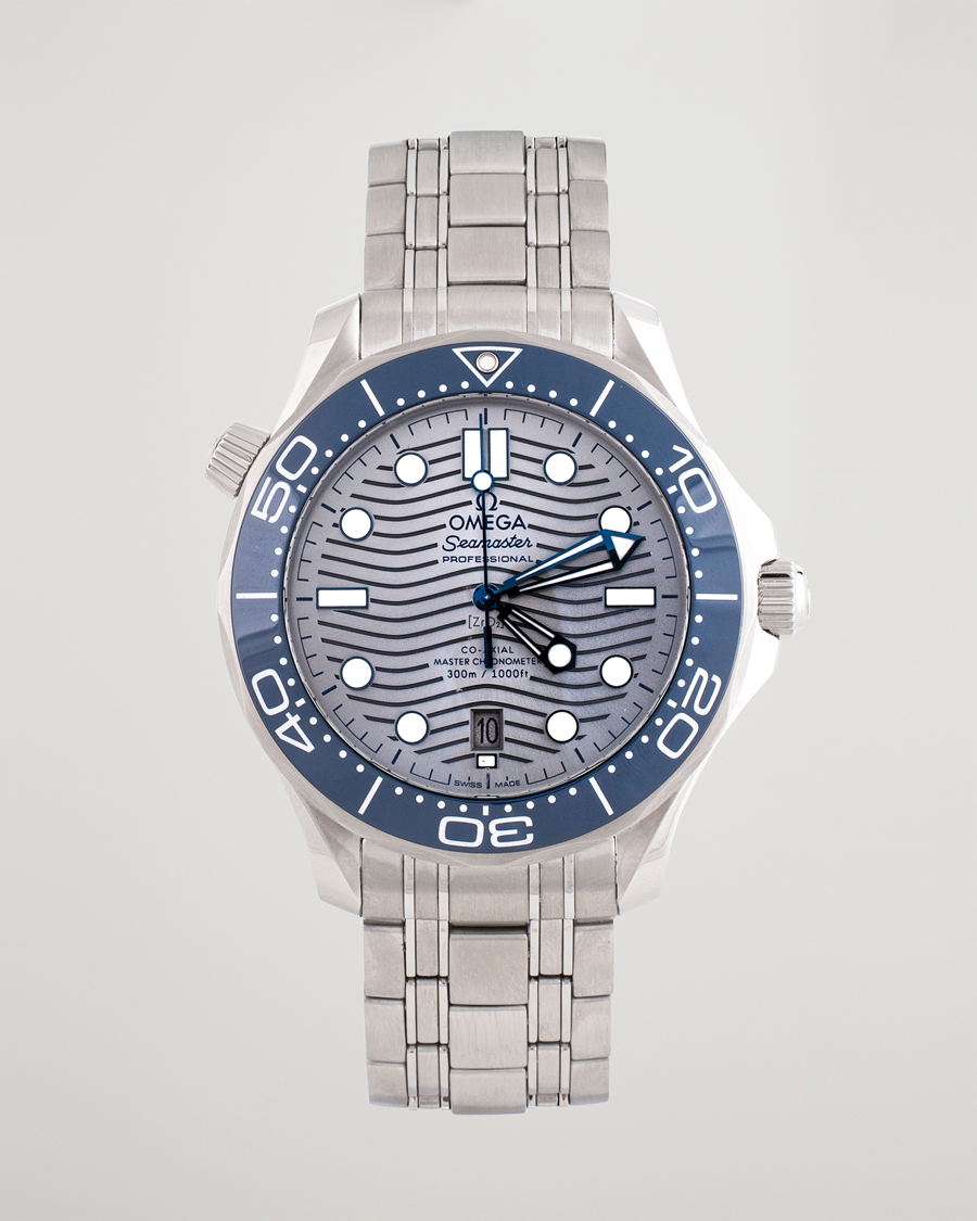 Heren | Omega Pre-Owned Seamaster Diver 300M 210.30.42.20.06.001 Steel Sil Steel Black | Omega Pre-Owned | Seamaster Diver 300M 210.30.42.20.06.001 Steel Sil Steel Black