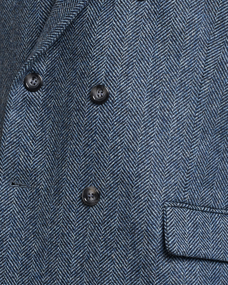 Heren | Blazers | Palmes | Double Blaze Tweed Sport Coat Navy Herringbone