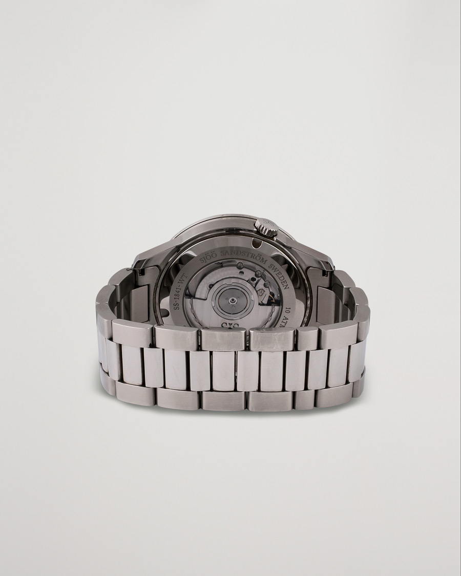 Heren | Sjöö Sandström Pre-Owned Royal Steel Worldstimer 41mm SS-1841-WT Steel Black | Sjöö Sandström Pre-Owned | Royal Steel Worldstimer 41mm SS-1841-WT Steel Black