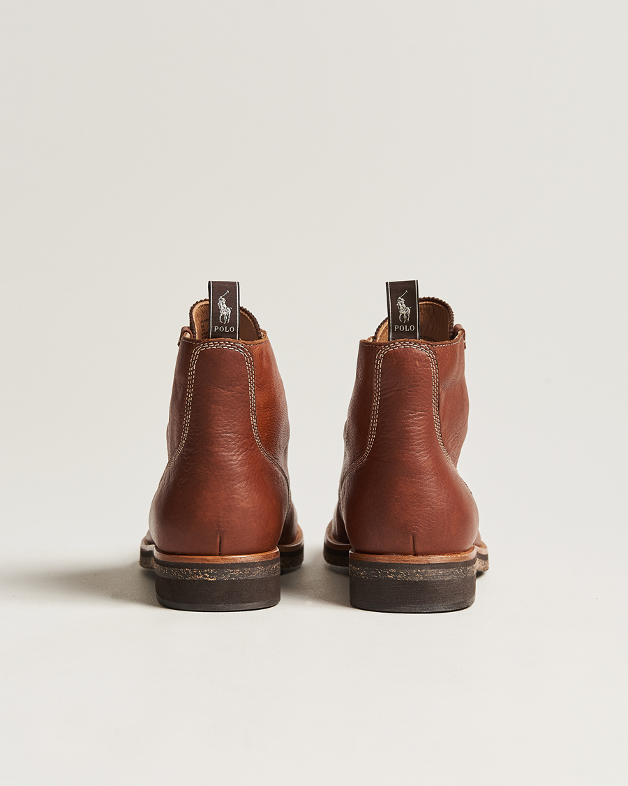 Heren | Polo Ralph Lauren RL Oiled Leather Boot Peanut | Polo Ralph Lauren | RL Oiled Leather Boot Peanut