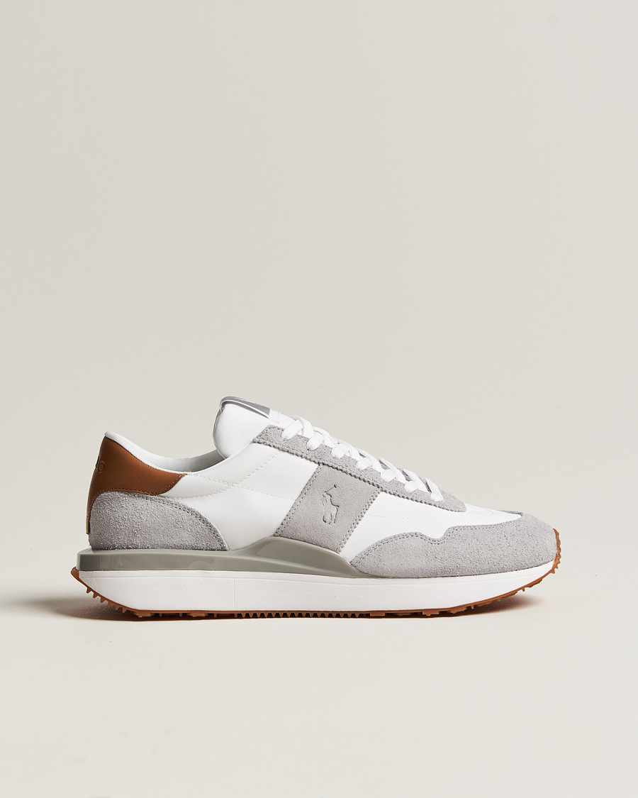 Heren | Polo Ralph Lauren Train 89 Running Sneaker White/Grey | Polo Ralph Lauren | Train 89 Running Sneaker White/Grey