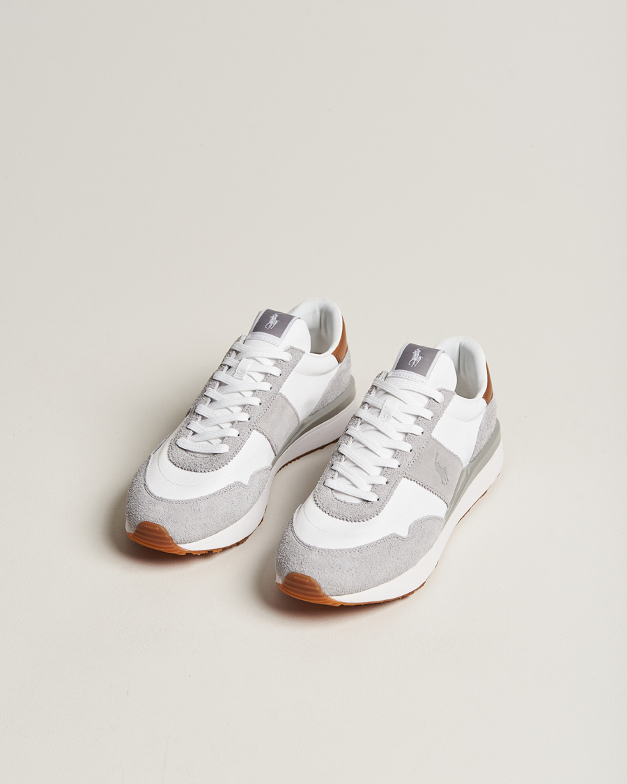 Heren | Polo Ralph Lauren Train 89 Running Sneaker White/Grey | Polo Ralph Lauren | Train 89 Running Sneaker White/Grey
