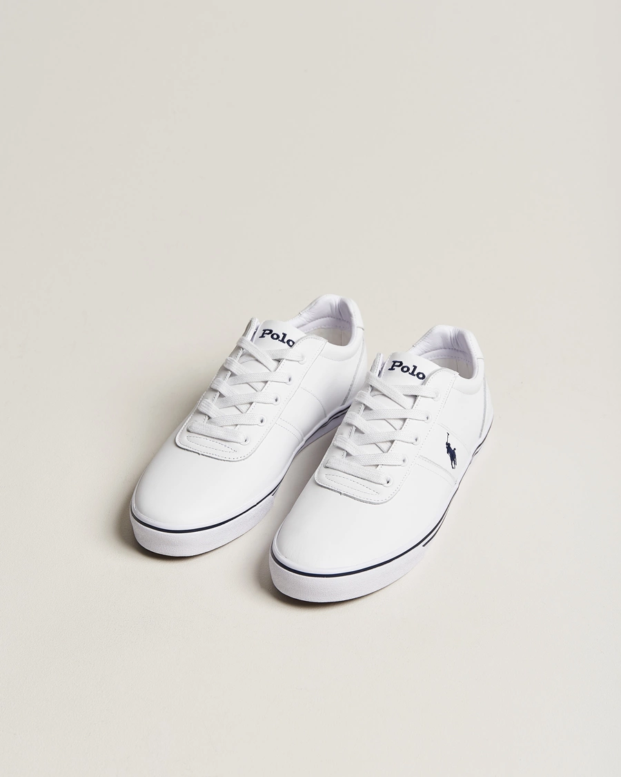 Heren |  | Polo Ralph Lauren | Hanford Leather Sneaker Ceramic White