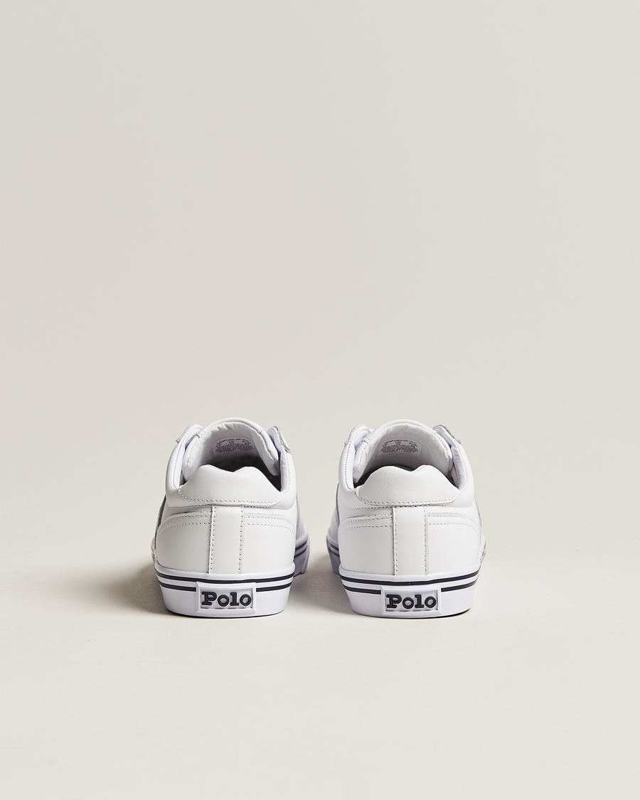 Heren | Polo Ralph Lauren Hanford Leather Sneaker Ceramic White | Polo Ralph Lauren | Hanford Leather Sneaker Ceramic White
