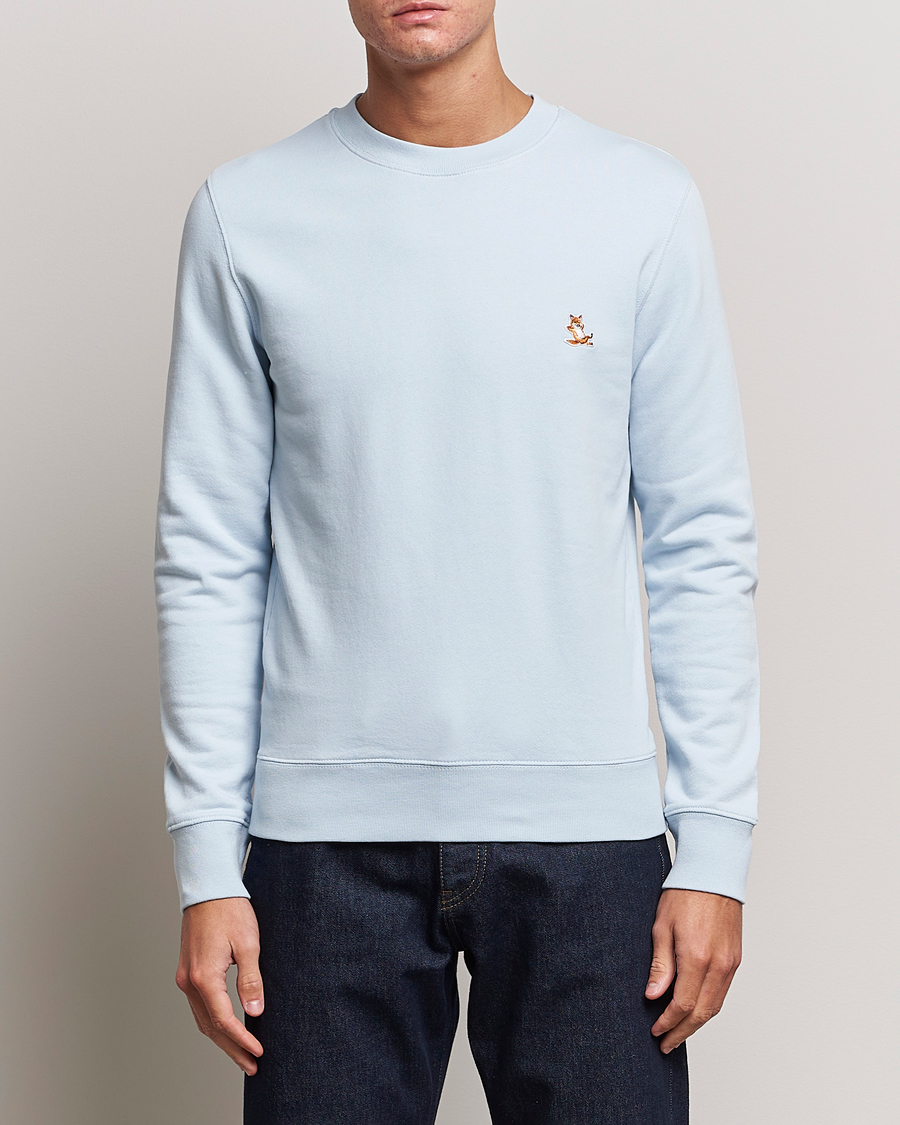 Heren | Sweatshirts | Maison Kitsuné | Chillax Crew Neck Sweatshirt Sky Blue