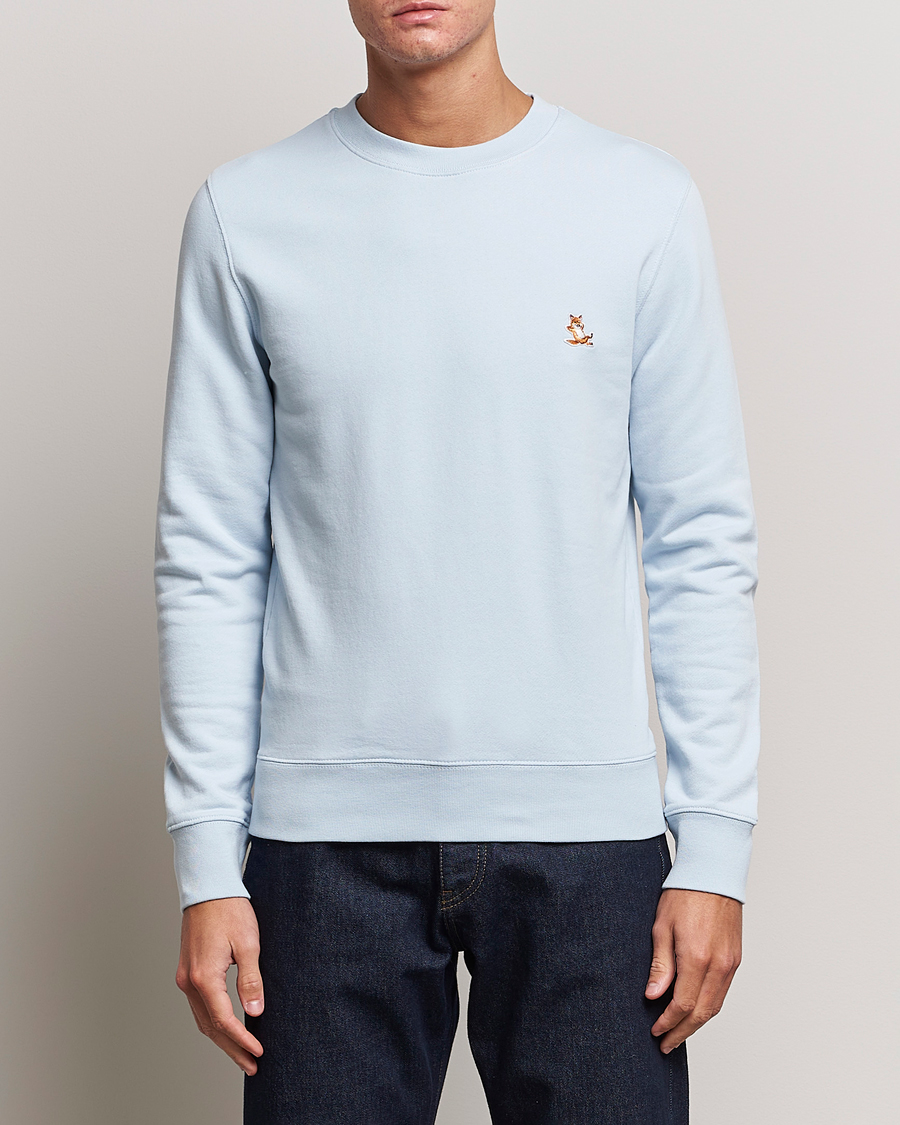 Heren | Sale -40% | Maison Kitsuné | Chillax Crew Neck Sweatshirt Sky Blue