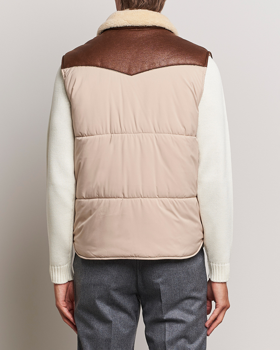 Heren | Jassen | Gran Sasso | Aspen Padded Vest Beige/Brown