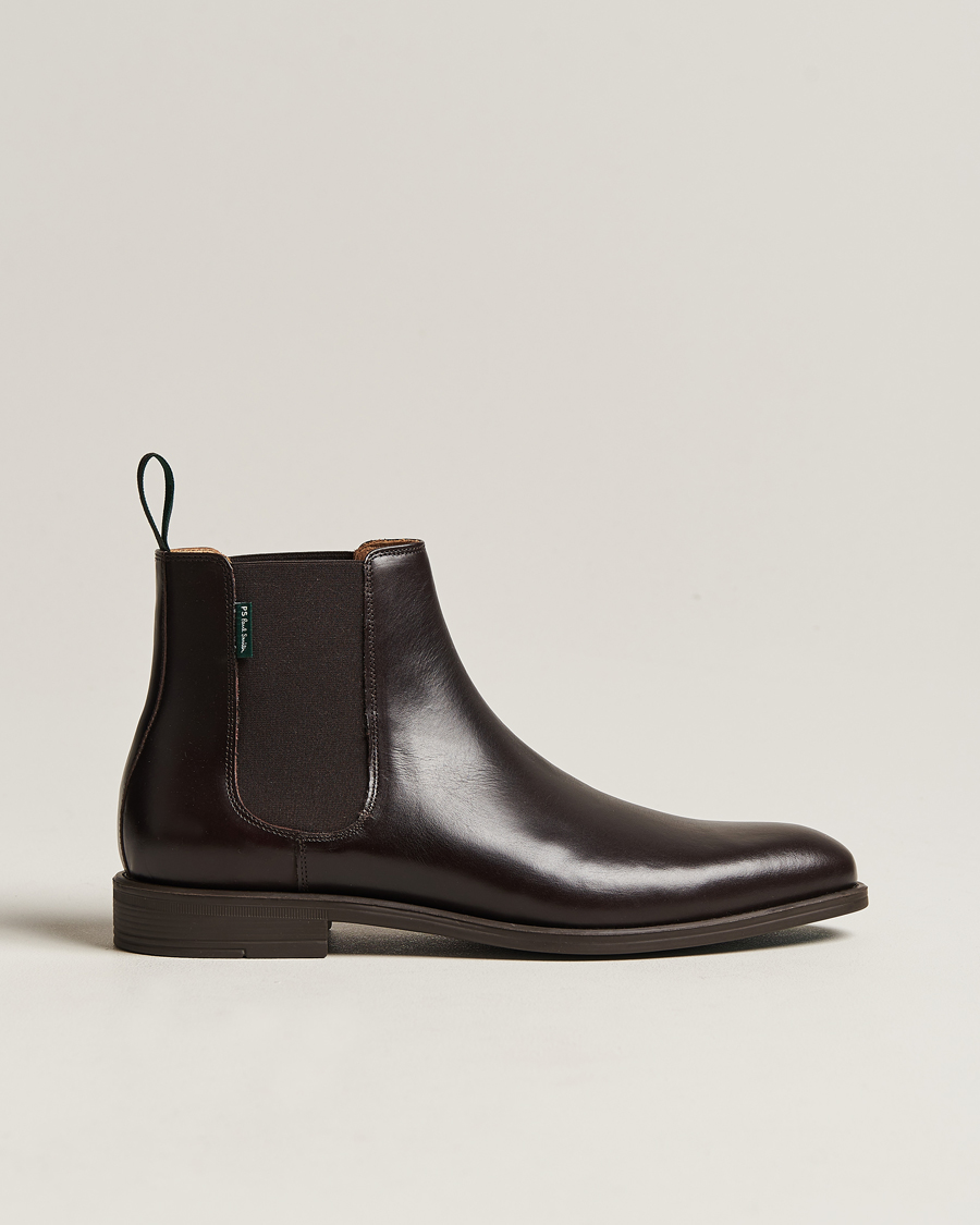 Heren | PS Paul Smith Cedric Leather Chelsea Boot Dark Brown | PS Paul Smith | Cedric Leather Chelsea Boot Dark Brown