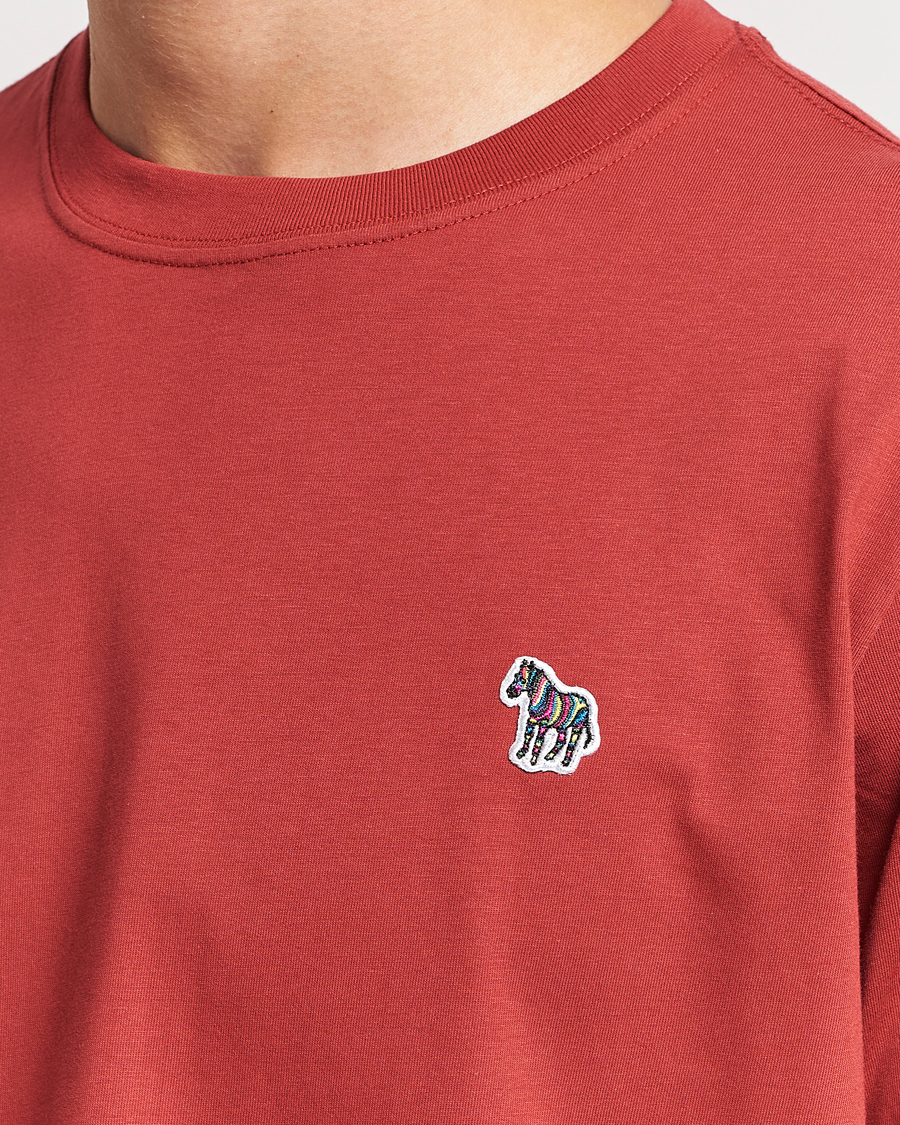 Heren | T-shirts | PS Paul Smith | Organic Cotton Zebra T-Shirt Dark Red
